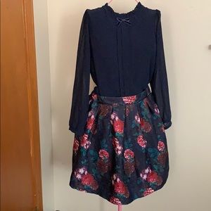 Primark Little Stiches Girls Blouse & Skirt